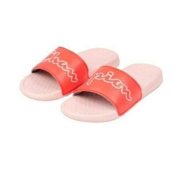Champion Sandals  Women's Size 6  Super Slide Split Script  Groovy Papaya - Picture 3 of 6